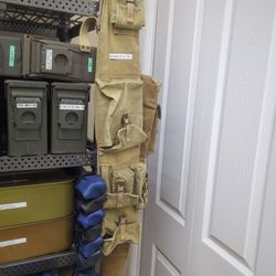 Vintage Canvas Sling With Ammo Pockets Stamped 1949 