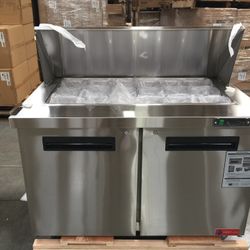 48” Megatop Sandwich Prep Table Refrigerator 