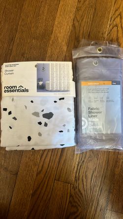 Shower Curtain & Fabric Shower Liner