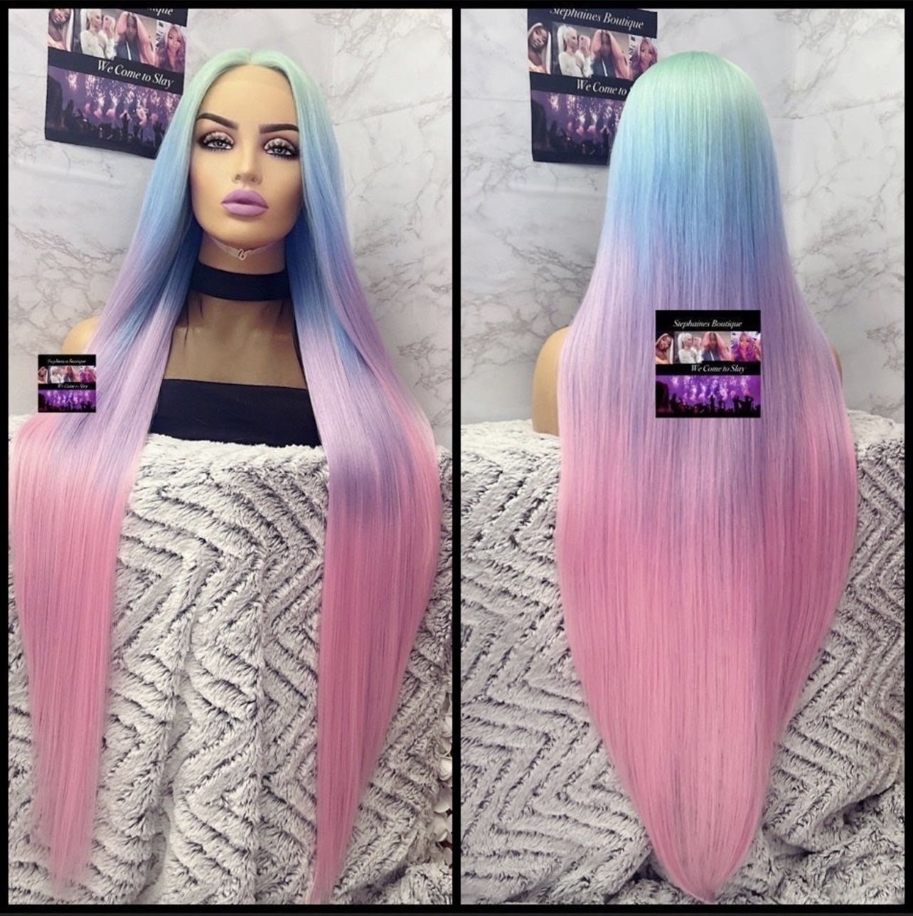 Human Hair Blended Lace Front Wig