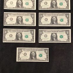 2017 One $ Bills This Cut Error