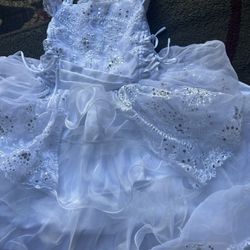 Vestido De Primera Comunión O Bautismo Size 4