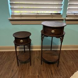 Vintage Round Empire Table Stands