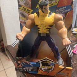 Wolverine Electronic Yellow Shirt Slashing Action Figure