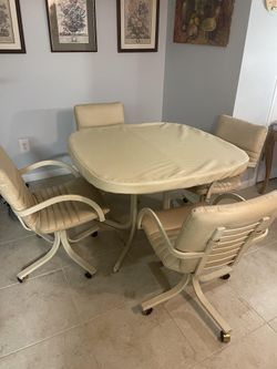 4 Chairs And Table Set 