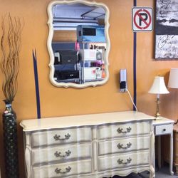 French Provincial Dresser and Mirror For Sale 🪞