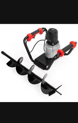 Electric Post Hole Digger with Auger Bits