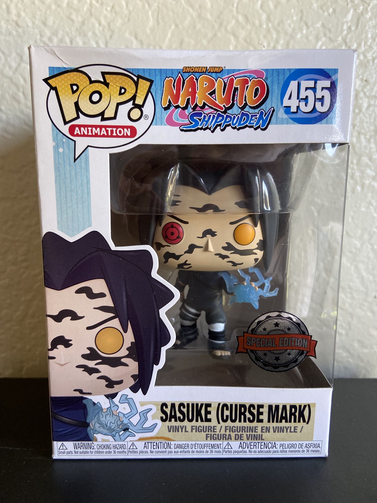 Funko Pop Naruto Shippuden Sasuke 455 Marca Da Maldição - Geek10