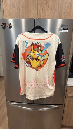 San Francisco Giants x Pokemon Worlds Night Pikachu Jersey
