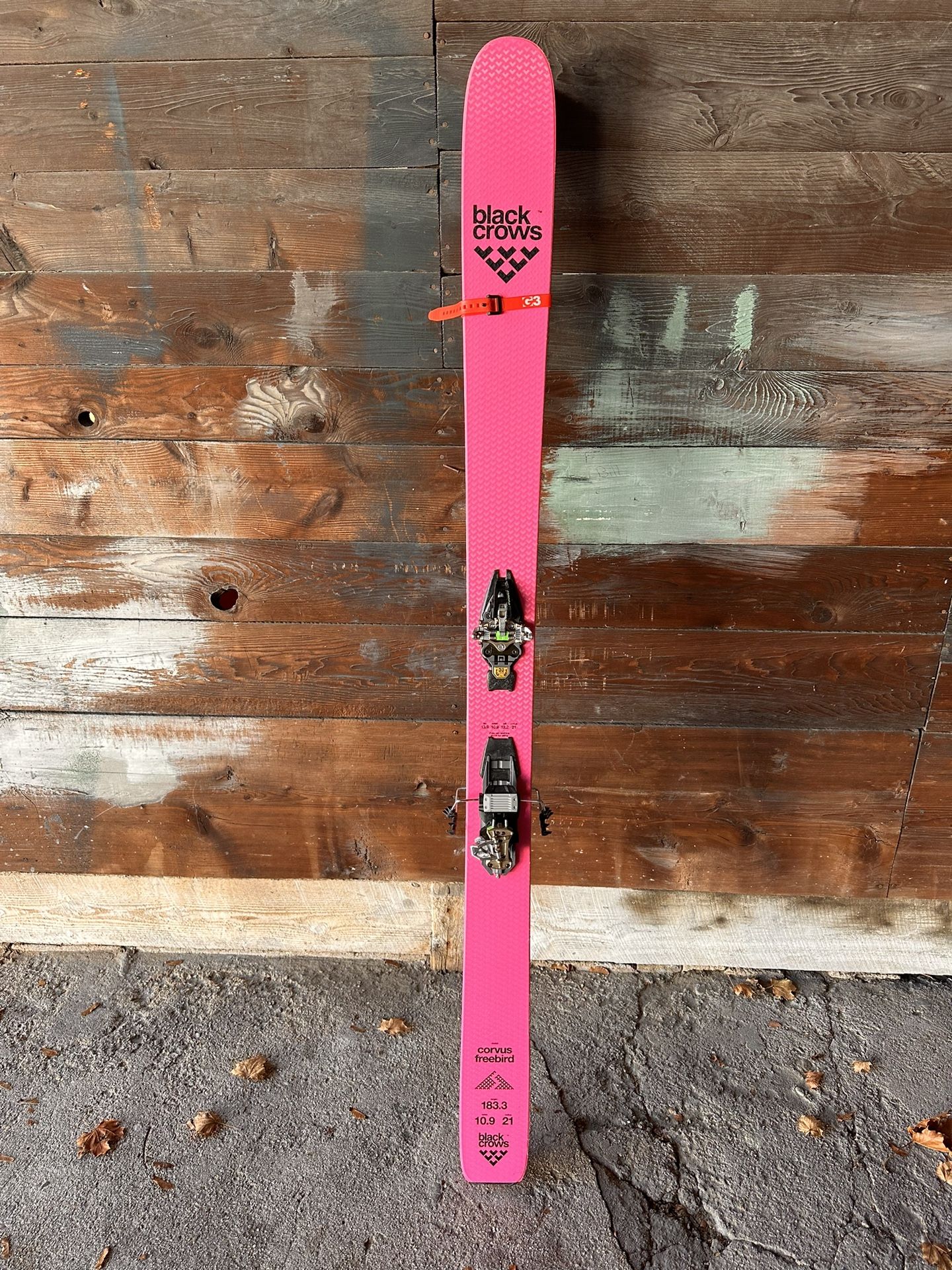 Skis With AT Bindings- And Black Diamond Skins