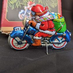 Vintage Hallmark Keepsake Ornament Merry Motorcycle In Original Box