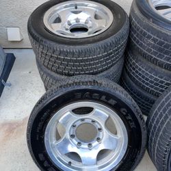 Wheels In Tires 16" 8 Lug Chevy Silverado Gmc Utility Truck 8x6,5 