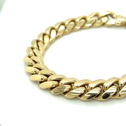 10kt Gold Solid Miami Cuban Bracelet 11.4mm 70.70grams 8 3/4” 143489 1