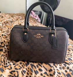 Coach New York Signature Satchel Handbag