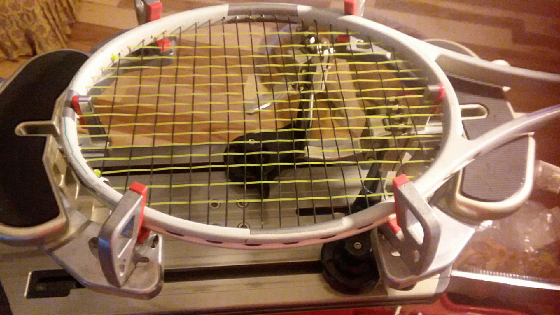 Let me string your tennis racket