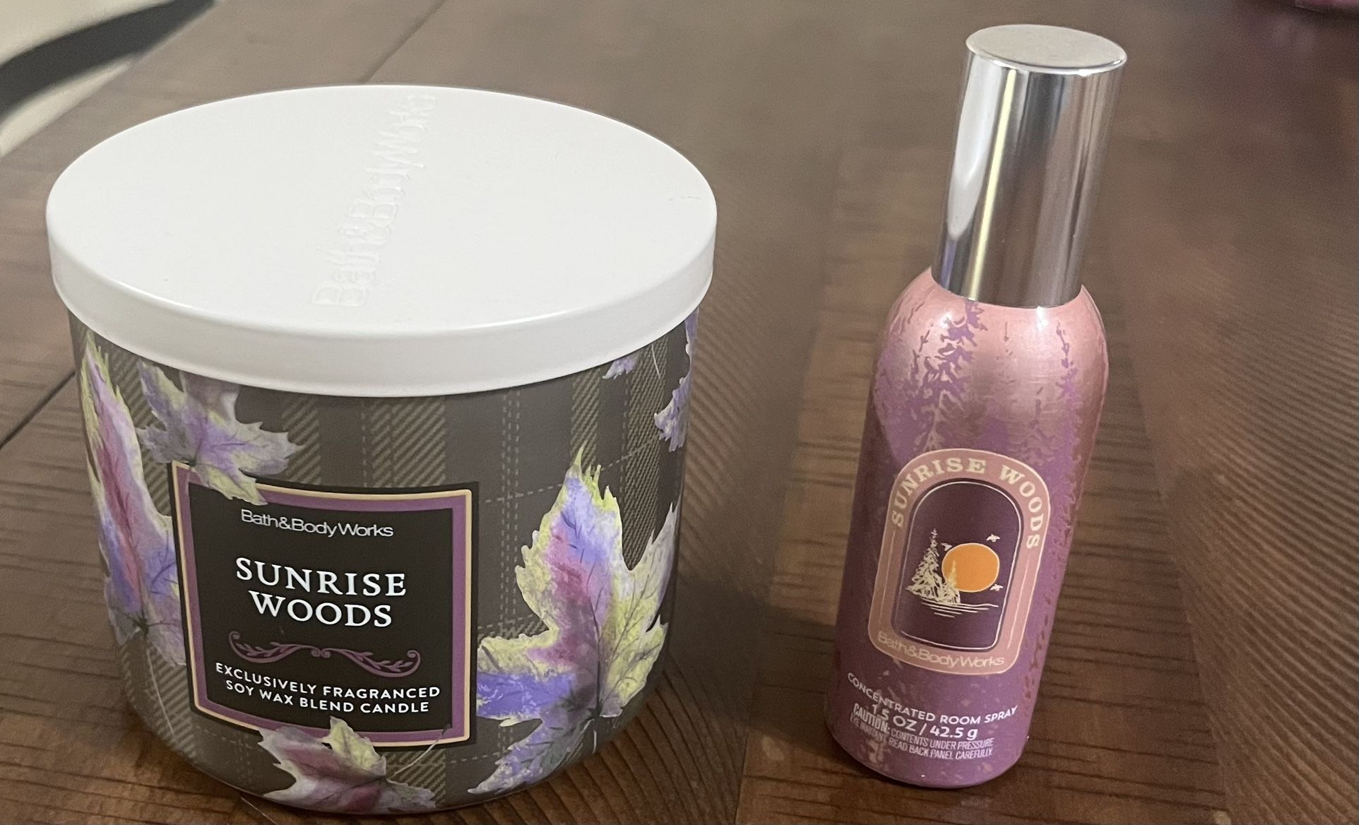 Sunrise woods (BBW) Candle/room Spray