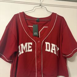 Football Game day Crop Top Jersey