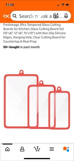 New glass cutting boards
