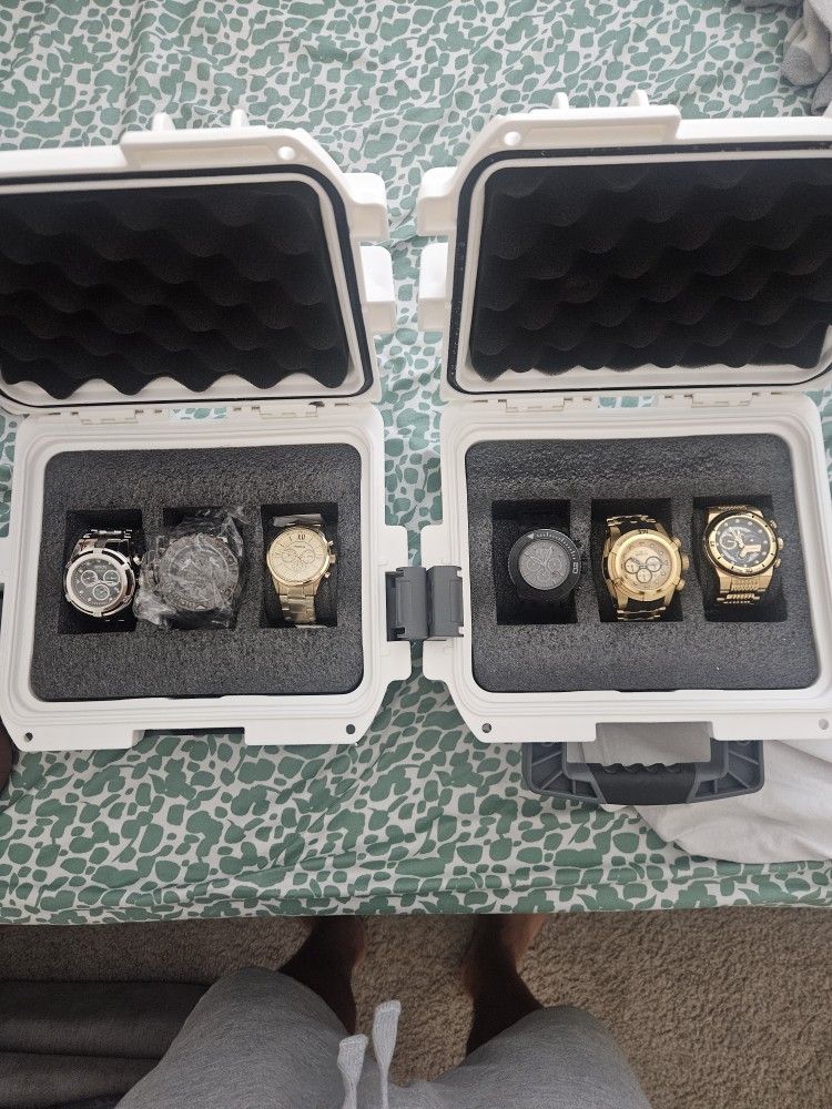 Invicta Watches And One Fossil Watch