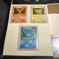 Pokémon Zapdos, Artícuno, Moltres (1997) VLP 