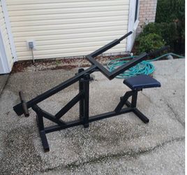 Seated dip/Tricep press plate load machine