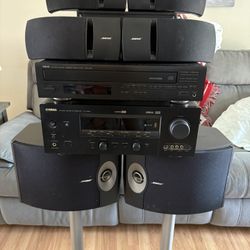 Yamaha 7 Channel Stereo Amplifier , CD Player And Surround Sound 