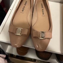 Anne Klein Blush Color Feminine Dress Shoes Woman Low Heal 8.5