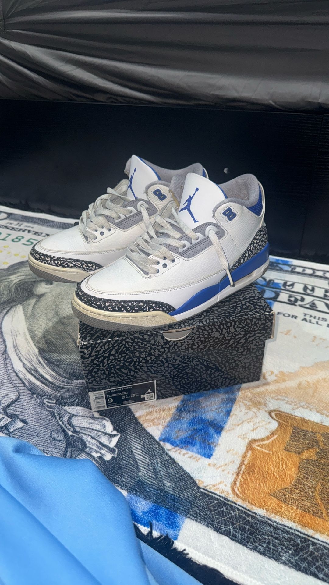 jordan 3 racer blues 9M