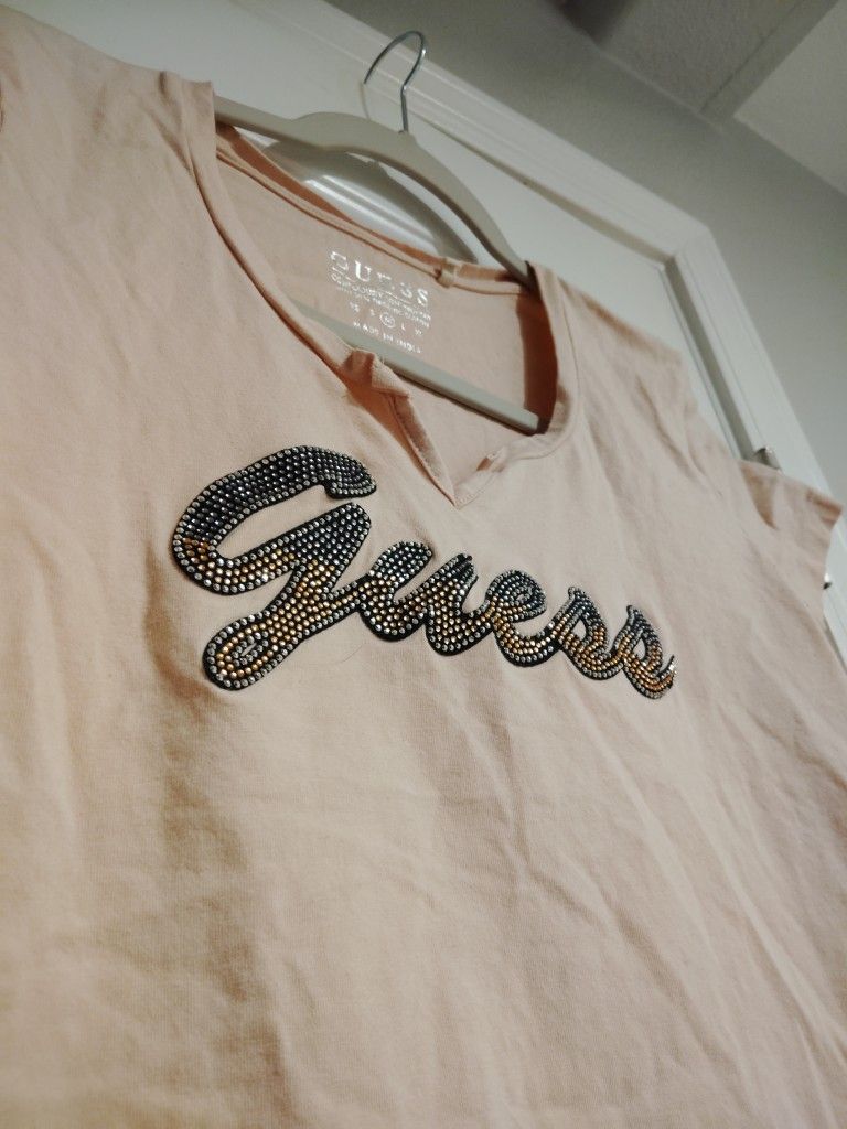 Pink GUESS shirt