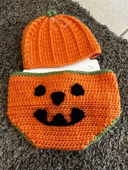 Baby pumpkin crochet outfit/costume