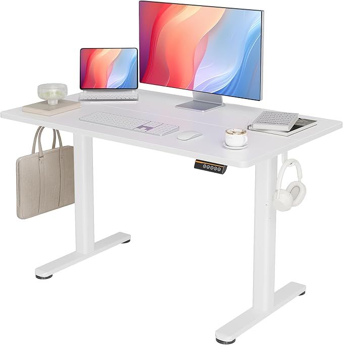 Power Adjustable Height Sit-Stand Desk Steel Frame 