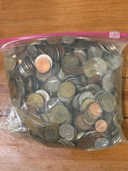 Bag of old coins