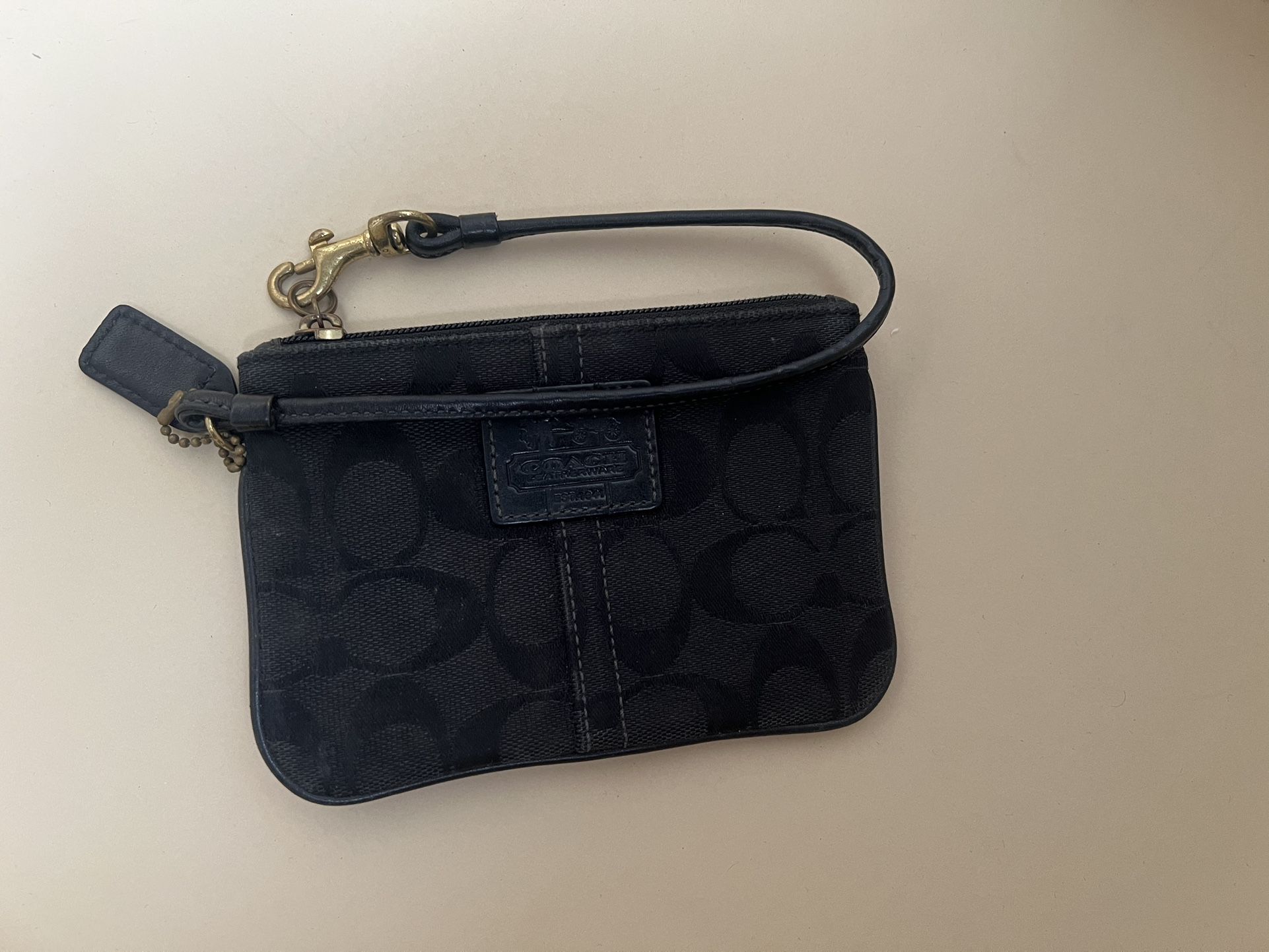 Black Coach Wallet/Coin Purse