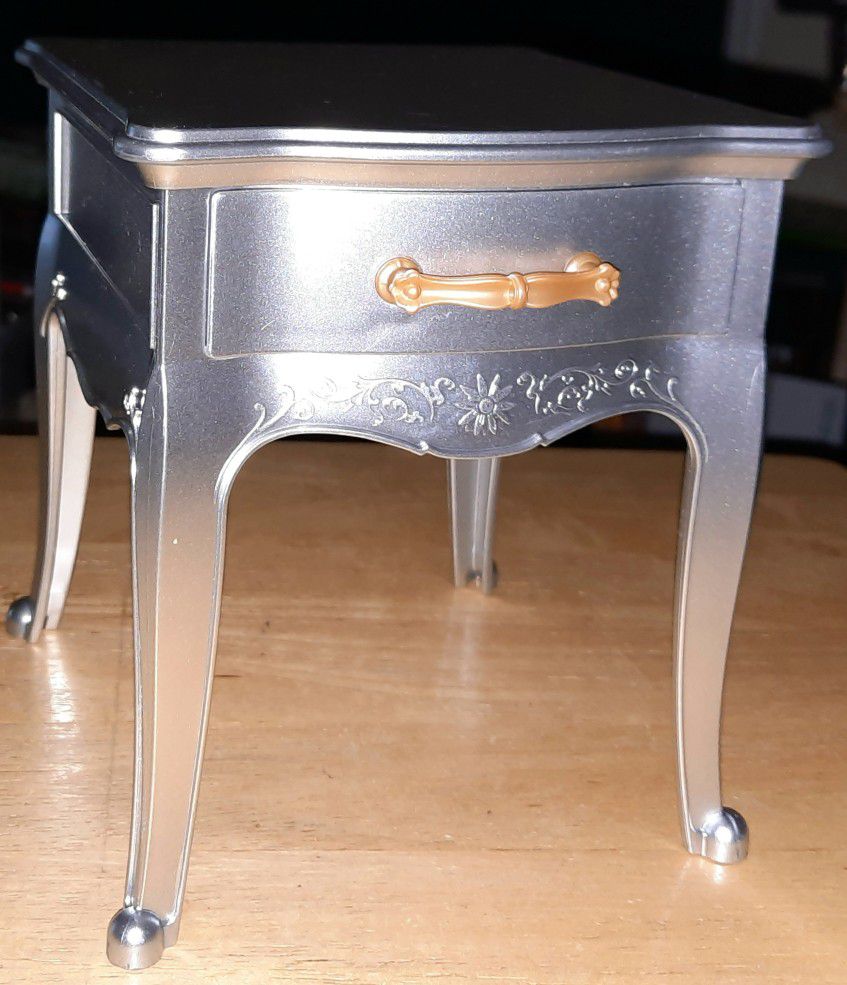 American Girl Silver Side Table Nightstand Grand Hotel For 18 Inch Dolls 2017