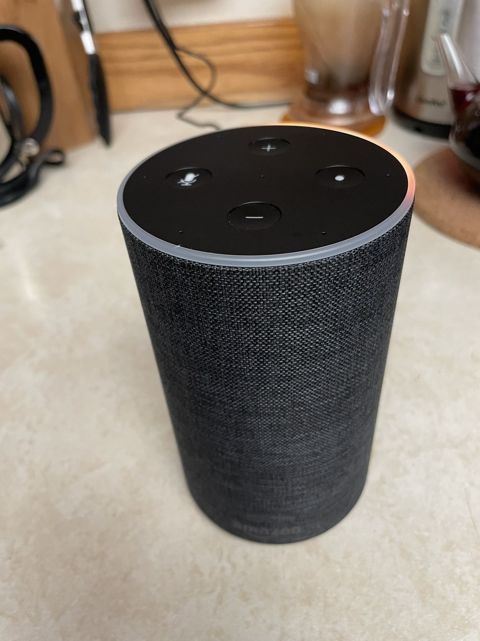 Amazon Echo (2nd Generation) Smart Assistant - Charcoal Fabric