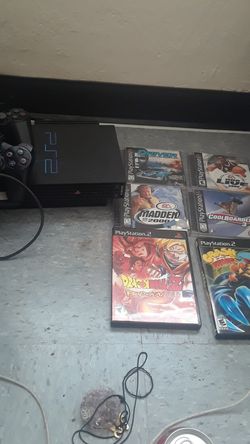 Ps2 with lots of games and camera