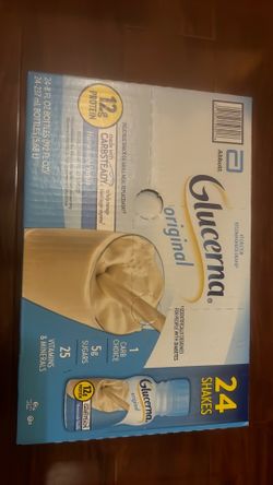 Sealed box 24 shakes Glucerna Original $24