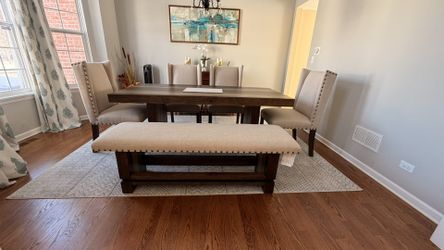 Dinning Table- 4 Chair And A Bench 