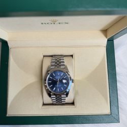 Rolex blue motif dial Watch jewelry, men, jewelry