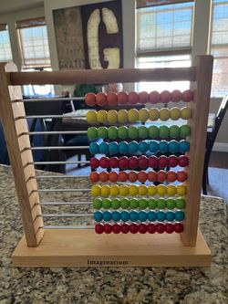 Imaginarium Wooden Counting Abacus 12” x 12”
