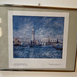 Venice, The Doge’s Palace By Pierre Auguste Renoir Framed Print