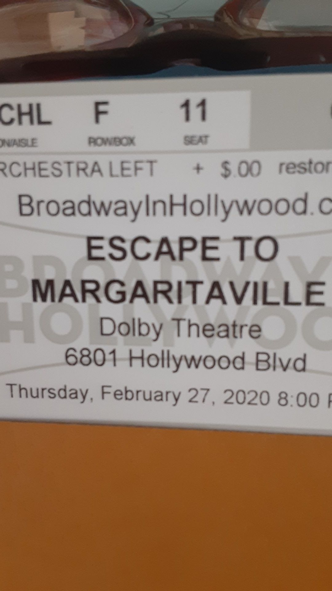 Escape To Margaritaville - Dolby - Feb. 27