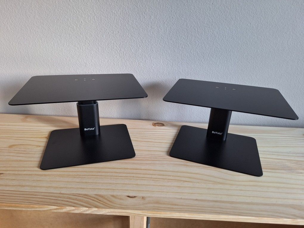 2-Pack BoYata Monitor Stand, Adjustable Monitor Computer Stand