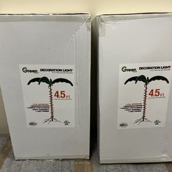 Indoor outdoor decorative palm tree lights brand new in the box.