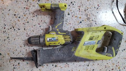 Drill and sawzall with battery and charger