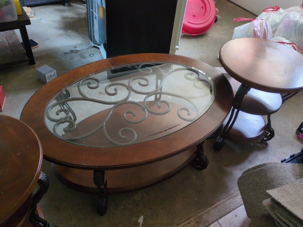 Coffee Table And End Tables