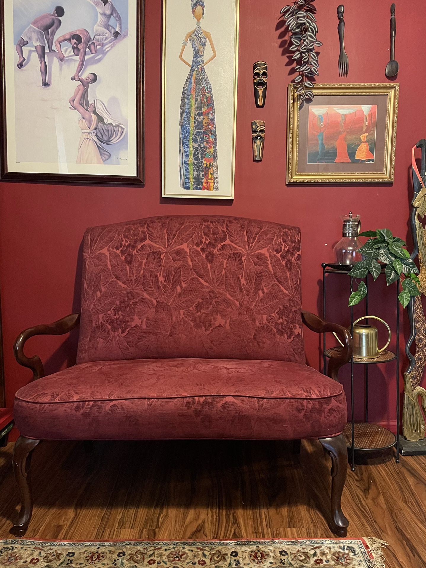Victorian Antique Settee Loveseat