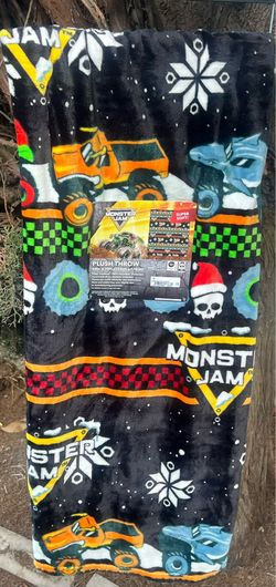 Christmas Monster Jam Blanket