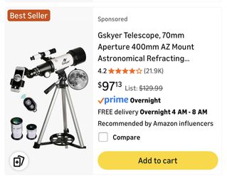Never Used Telescope