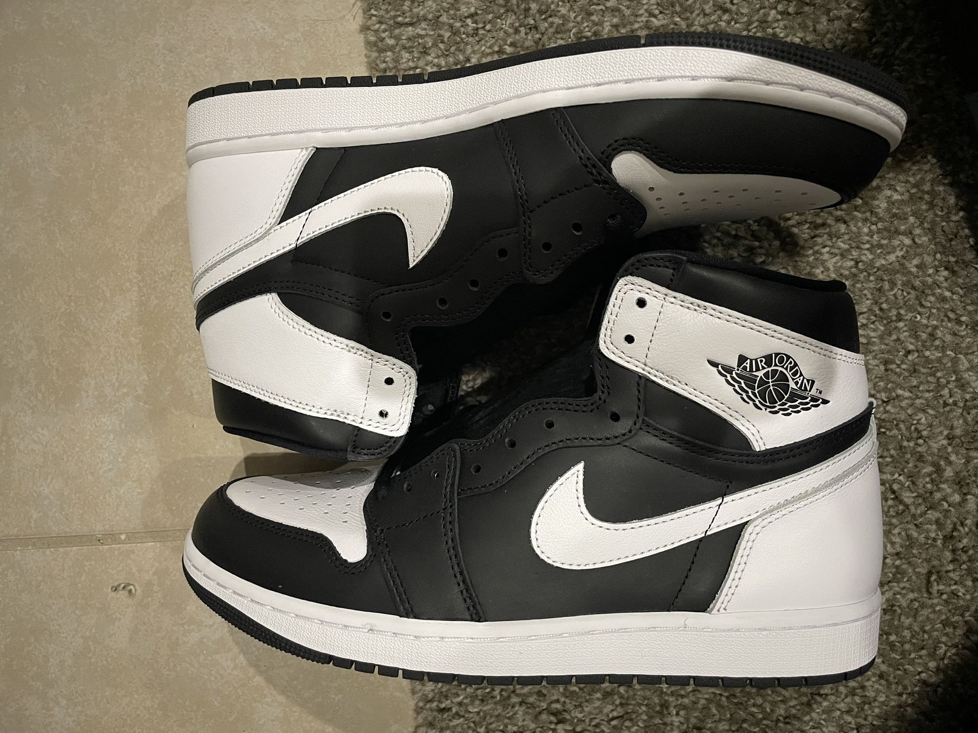 Jordan 1 Black White 2.0 Size 10